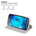 Miniatyrbild 4 av 4: Samsung Galaxy XCover 3-fodral i CLASSY SILVER från Cadorabo (MATT METALLIC Design) Fullt skyddsfodral med flip-skydd