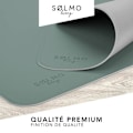 Miniatyrbild 3 av 4: Slmo i Skrivbordskudde 85x40cm Med Musmatta i Läderimitation i Large Mat|Petroleum Blå-Grå.,|
