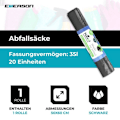 Miniatyrbild 2 av 4: Sopptaske - plastiksæk Nexxt - CH-nexxtworki35l - Sopptasker 35L LDPE sort (20)
