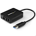 Miniatyrbild 1 av 3: USB 3.0 nätverksadapter - StarTech - SC Gigabit Ethernet - 550 m - 1000Base-SX - 1 port