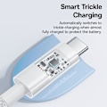 Miniatyrbild 6 av 6: USB-C till Type-C-kabel, Super Snabbladdning 100W, 2m - Baseus Gem (P1037373000211-01) - Vit Måne