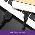 Miniatyrbild 5 av 6: Data Kabel - HOCO - Flash (X20) - USB-A till USB Type-C - 10W - 3A - 2m - Svart