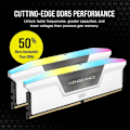 Miniatyrbild 3 av 3: Corsair Vengeance RGB DDR5 64 GB (2 x 32 GB) 5600 MHz CL40 - Vit - Dual Channel Kit 2 RGB DDR5 RAM PC5-44800 - CMH64G