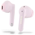 Miniatyrbild 6 av 6: Bluetooth TWS hörlurar + laddningsetui (rosa) Förlängt metalliskt tryckt logotyp Guess