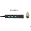 Miniatyrbild 2 av 3: USB-C koncentrator - I-TEC - SLIM HUB - 3 USB 3.0 portar - Gigabit Ethernet - Inbyggd USB-C 3.1-kabel