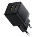 USB-laddare - BASEUS - Palm - 30W - Type-C - Överhettningsskydd - 1m Svart