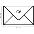 Miniatyrbild 3 av 4: Sigel Envelope - DU700 - Set med 24 kuvert, kraftpapper, utan fönster, C6 (11,4 x 16,2 cm)