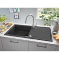 Miniatyrbild 3 av 5: GROHE 1 -grepps tvättställsblandare Concetto 31483002 -Bec svängbart rör -360 ° rotation -Uttdragbar dusch -Flödesbegränsare -Krom Grå