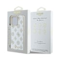 Miniatyrbild 3 av 4: Coque iPhone 16 Pro Max - Guess - Peony Script Logo - Ekologisk läder - Mjuk - MagSafe Vit