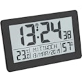 Miniatyrbild 1 av 4: Radiostyrd klocka - TFA DOSTMANN - 60.2557.01 - Stort skärm - Inomhustemperatur - Inomhusfuktighet svart