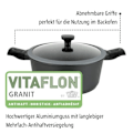 Miniatyrbild 4 av 5: Marmit font av aluminium - GSW - EASY CLICK - 20 cm - Induktions - Svart
