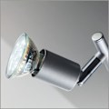 Miniatyrbild 4 av 4: LED-taklampa - B.K.LICHT - Lunis 2 - 2 GU10 LED-lampor - Metall - Grå