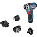 Miniatyrbild 4 av 4: Bosch proffsborr - 06019F600F - GSR 12V-15 FC, Svart, 2 x 2,0Ah batteri/laddare/tillbehör