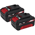Miniatyrbild 1 av 3: Einhell Dubbelbatteri 2 x 4,0 Ah Twinpack Power X-Change (Litium-Ion, 18V, för alla Einhell Power X-Change enheter)