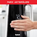 Miniatyrbild 5 av 6: TEFAL Smart'n Light, Vattenkokare, Digital skärm, 1,7 L, 5 temperaturer, Anti-skållningsvägg, Rostfri inredning, 360° bas KO850810 Svart