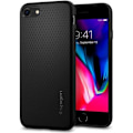 Miniatyrbild 1 av 4: Spigen iPhone SE 2020/8/7 fodral [Liquid Air] geometriskt droidmönster, dubbelt skydd, mjuk svart