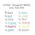 Miniatyrbild 4 av 4: SHARPIE Permanent Marker - Ultrafin spets - Svart (2-pack) Svart
