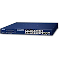 Miniatyrbild 1 av 2: Hantera nätverksswitch - PLANET - FGSW-1816HPS - 16 portar - Fast Ethernet - PoE-stöd det.