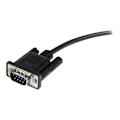 Miniatyrbild 3 av 4: DB9 RS232 seriell kabel i direkt anslutning - STARTECH - Seriell kabelförlängning - Svart