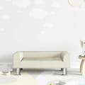vidaXL Soffor för barn crème 70x45x26,5 cm sammet, mini soffa, mini soffa-stol, mini soffa för barn, soffa av 3196335