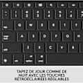 Miniatyrbild 4 av 6: Logitech tablettangentbord Azerty Combo Touch trådlöst tangentbordsfodral för iPad 9:e generationen, 8:e generationen och 7:e generationen Grå