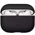 Miniatyrbild 3 av 3: Skyddsfodral för UNIQ Terrado AirPods Pro 2:a generationen i svart läder svart