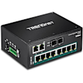 Miniatyrbild 3 av 3: Ethernet-switch - TRENDNET - TI-PG102 - 10 portar - Modulerbar - POE+