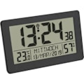 Miniatyrbild 3 av 4: Radiostyrd klocka - TFA DOSTMANN - 60.2557.01 - Stort skärm - Inomhustemperatur - Inomhusfuktighet svart