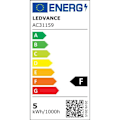 Miniatyrbild 4 av 6: Frostade flamma LED-lampor med E14 4,9W kylare - Kall vit - OSRAM Vit kyla