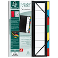 Miniatyrbild 2 av 2: EXACOMPTA Rigid File Organizer "Ordonator" Expanderbar baksida 7 fack Svart Svart