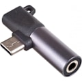 Miniatyrbild 1 av 4: Akyga audio - videoadapter - AK-AD-62 - USB Typ C till USB Typ C/3,5 mm Jack Hörlursadapter för Android Svart
