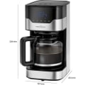 Miniatyrbild 4 av 4: ProfiCook - Kaffemaskin, elektronisk aromvalsfunktion, touchkontrollsensor - pekskärm, 24 timmars LED