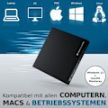 Miniatyrbild 3 av 4: Extern Blu-Ray-brännare - TECHPULSE120 - Ultra Slim - USB 3.0 - Kompatibel med Windows, Mac, Linux