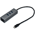 Miniatyrbild 1 av 4: i-tec - USB-C 3-port USB-HUB i metall med Gigabit Ethernet