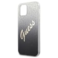Miniatyrbild 6 av 6: Telefonfodral - Guess - Glitter Gradient Script - Svart - Stötskydd - Trådlöst kompatibelt Svart