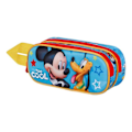 Miniatyrbild 1 av 4: Trousse Dubbel 3D - Disney Mikey Mus Pal - Blå - One Size Blå