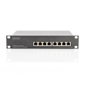 Miniatyrbild 2 av 4: 10" rackmonterad Ethernet-switch 8 portar RJ45 Gigabit Managed