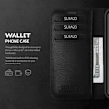 Miniatyrbild 3 av 4: Skyddsfodral - SURAZO - Samsung Galaxy S21 - Äkta läder - RFID-skydd - Stödfunktion Svart