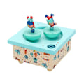 Miniatyrbild 2 av 4: Acrobats speldosa i trä - BYXA - Magneter - Grå - Baby - Blandad