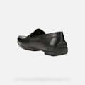 Miniatyrbild 4 av 4: Loafers för män - Geox - U MONER W 2FIT - Svart läder - Bekväm och andas Svart 41 1/2
