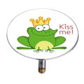 Miniatyrbild 1 av 3: WENKO Pluggy® XXL diskbänkspropp, Diskbänkssil, Froggy, Mässing, Ø 7,5 x 6 cm, Vit-Grön