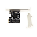 Miniatyrbild 2 av 2: 4-portars PCI Express PCIe Controller Card för SATA 3 6G hårddiskar med Marvell 88SE9215 Chipset. Hög- och lågprofilfästen