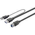 Miniatyrbild 2 av 2: Aktiv USB-kabel - VIVOLINK - W128485041 - USB 3.0 - A Hane 20m - B Hane 20m