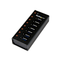 Miniatyrbild 1 av 3: USB 3.0-hubb - StarTech.com - ST7300U3M - 7 portar - Vägghängd - Metallhölje
