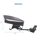 Miniatyrbild 3 av 4: TM Electron LED cykellykta - Rosa - Ksonore 140 dB - Att se - Vuxen Svart ros