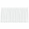 Miniatyrbild 1 av 6: Spetsgardin - vidaXL - Vit - Polyester - 120x300 cm - Ljusfilterande - Integritetspaneler Vit