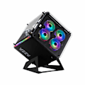 Miniatyrbild 1 av 3: PC Chassi - AZZA - Cube 802 - Full-Tower - Svart - ATX, Micro ATX, Mini-ITX - Spel