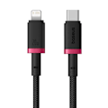 Miniatyrbild 3 av 6: USB-C till Lightning datakabel, 20 W, 1 m - Baseus Dura (P10377800U01-01) - Svart