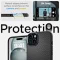 Miniatyrbild 2 av 6: Spigen Liquid Air - Fodral för iPhone 15 (mattsvart) Matte svart