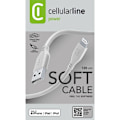 Miniatyrbild 5 av 5: Cellularline Soft Cable - USB-A till Lightning kabel certifierad MFi 1,2 m (grå)